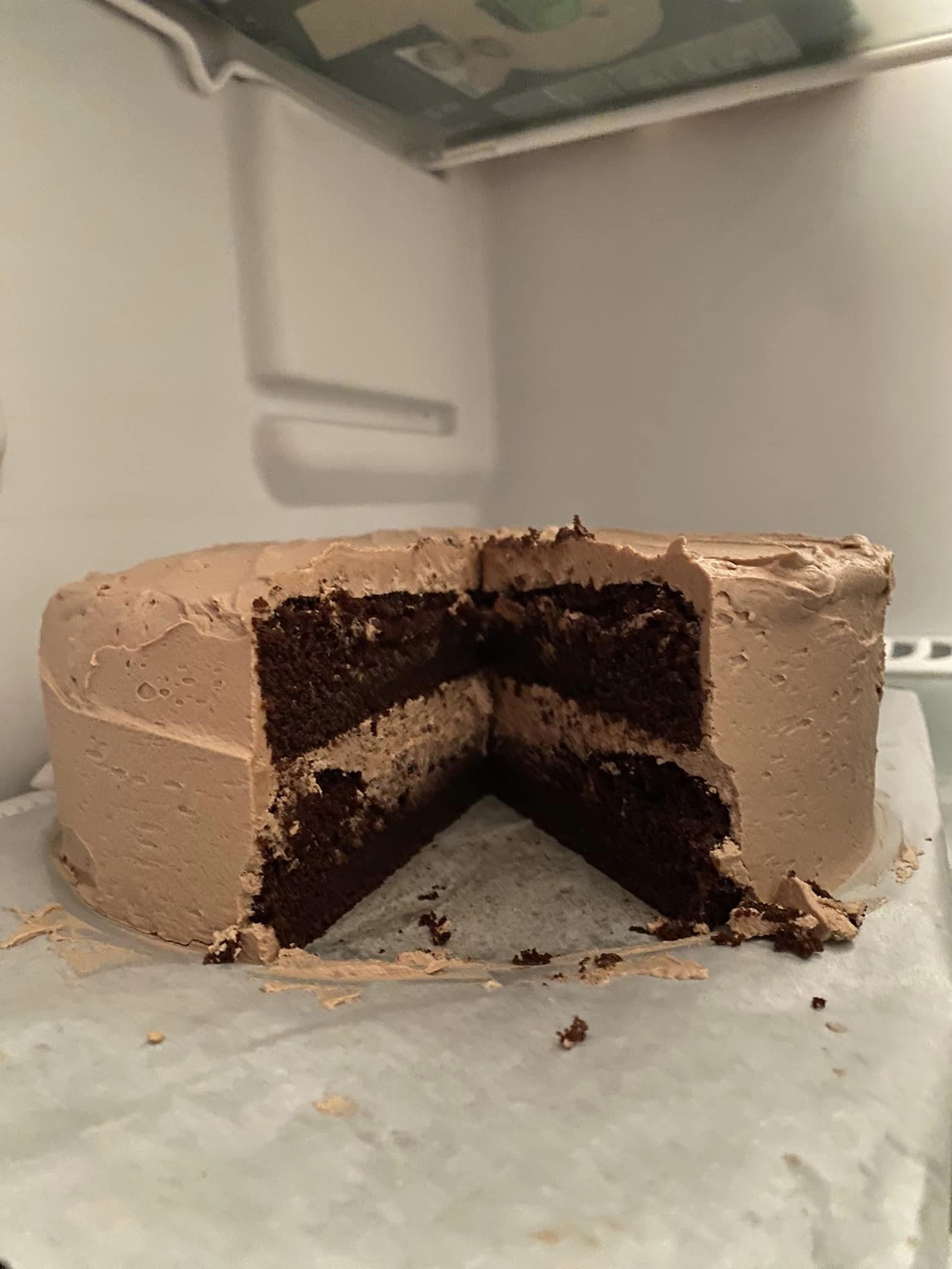 homemade chocolate cake