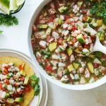 Homemade salsa pecante