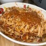 Fideo with potatoes and ground beef