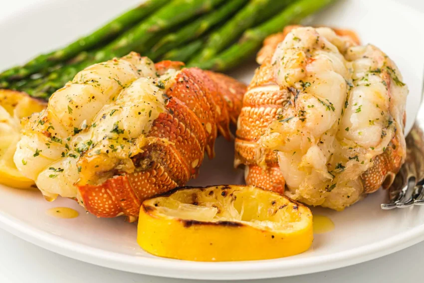 Air Fryer Lobster Tails with Garlic Butter