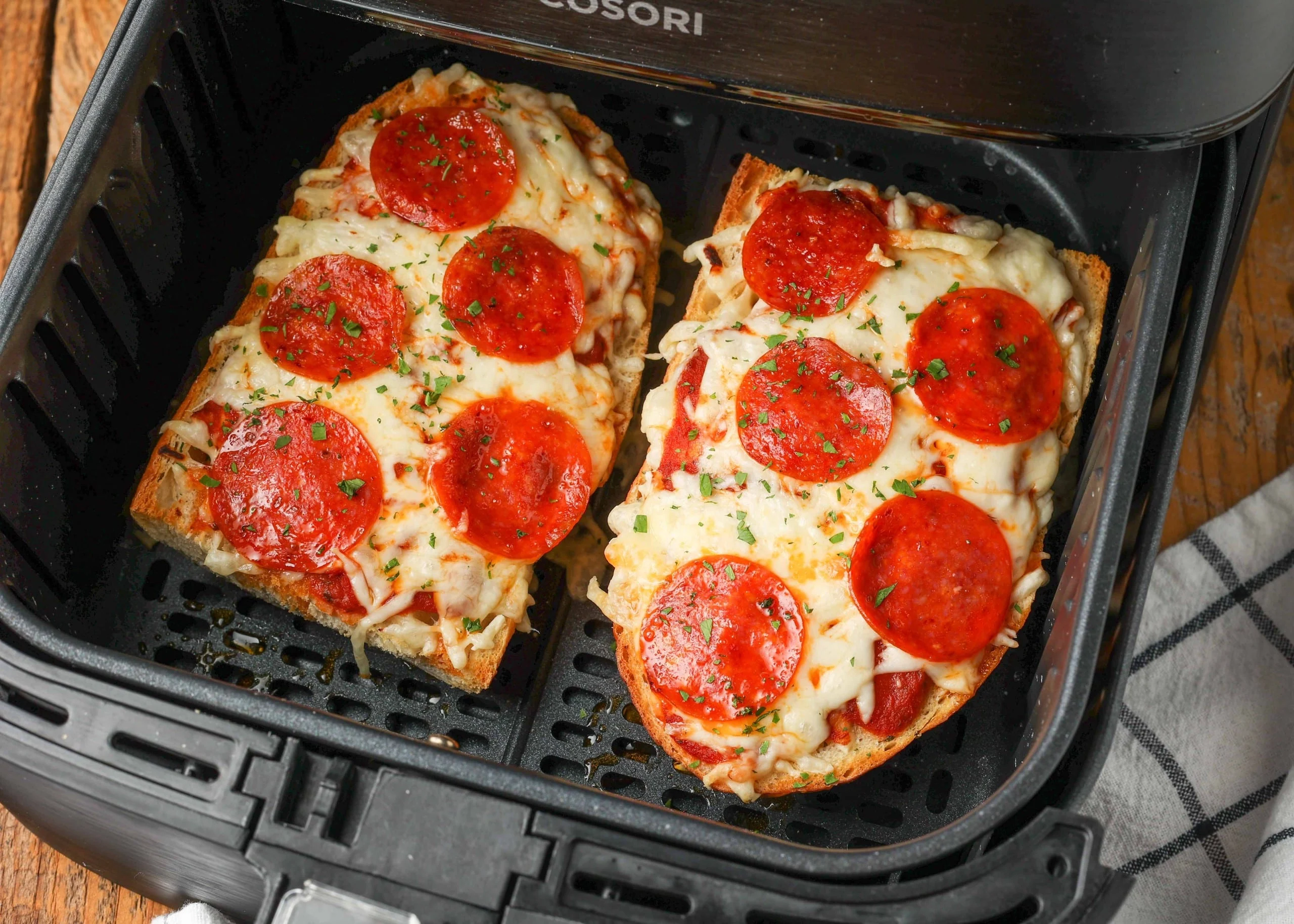 Homemade Air Fryer French Bread Pizza