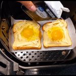 Air Fryer Bacon and Egg on Toast