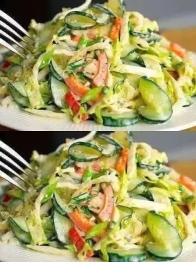 Fresh Crunchy Cucumber Slim Salad