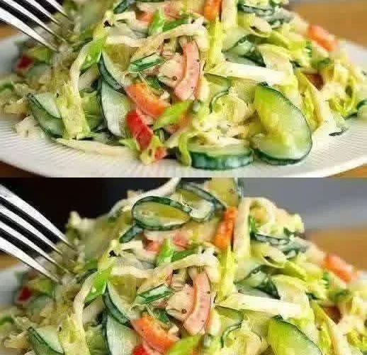 Fresh Crunchy Cucumber Slim Salad