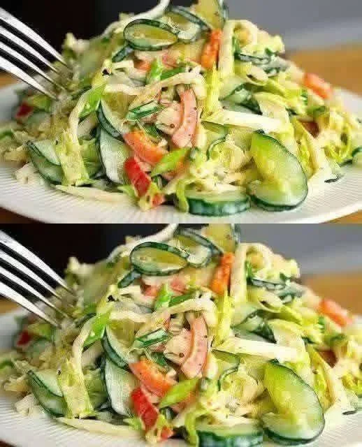 Fresh Crunchy Cucumber Slim Salad