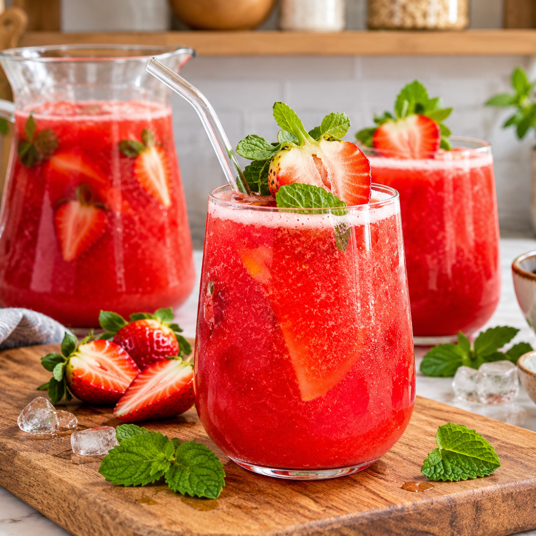 Healthy Strawberry Juice Recipe