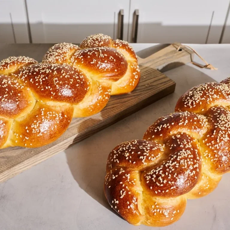 Homemade Fluffy Sourdough Challah Bread