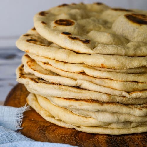 Soft & Chewy Homemade Sourdough Flatbread