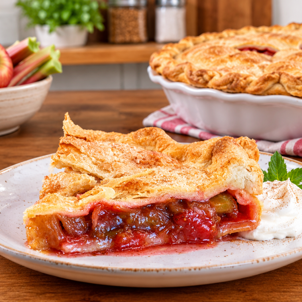 Old-Fashioned Strawberry Rhubarb Pie