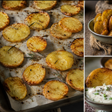 Crispy Oven Baked Potato Slices