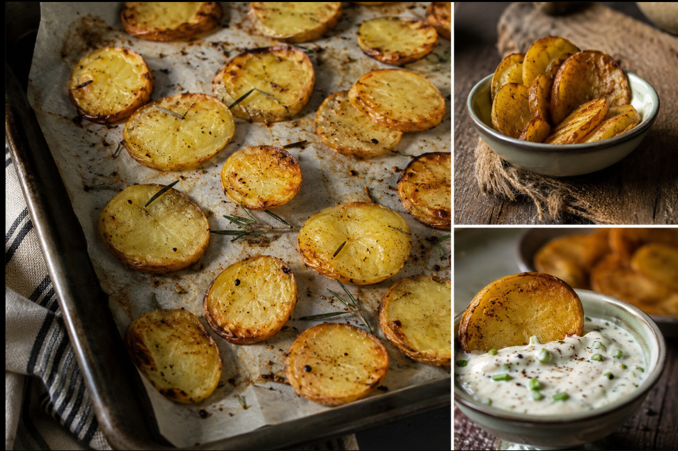 Crispy Oven Baked Potato Slices