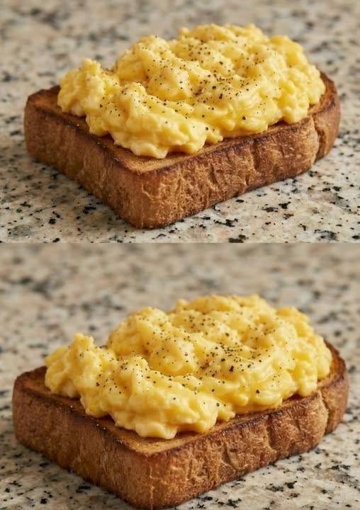 Soft and Creamy Scrambled Eggs at Home