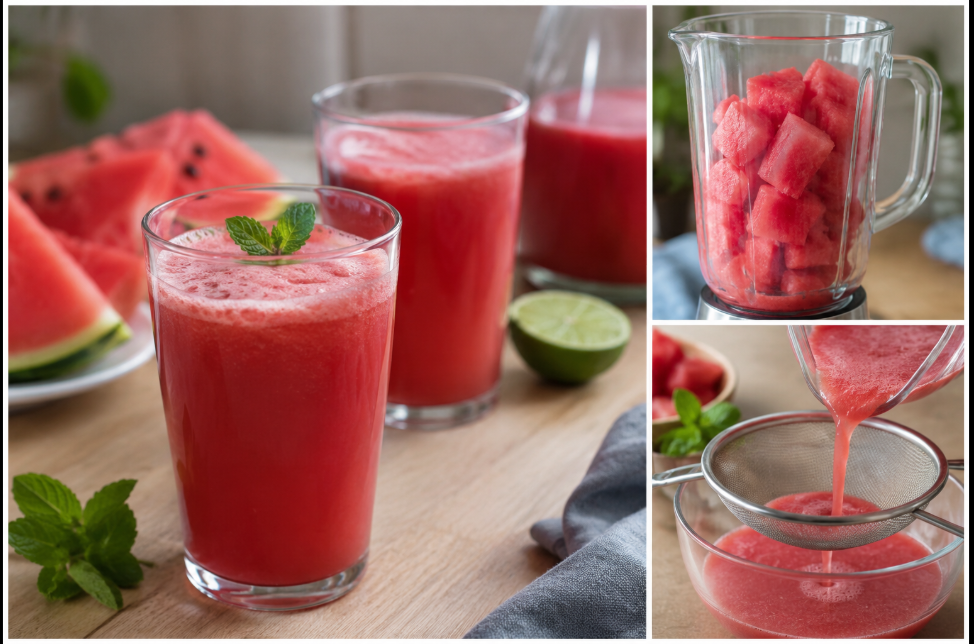 healthy Fresh Watermelon Juice Recipe