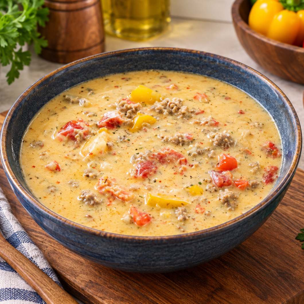 Creamy Sausage and Pepper Soup
